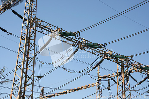 Image of electric power cables