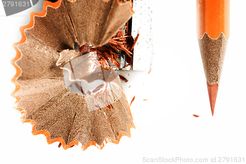 Image of Pencil and sharpener