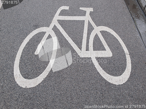 Image of Bike lane sign