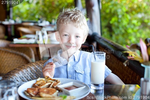 Image of boy at vacation