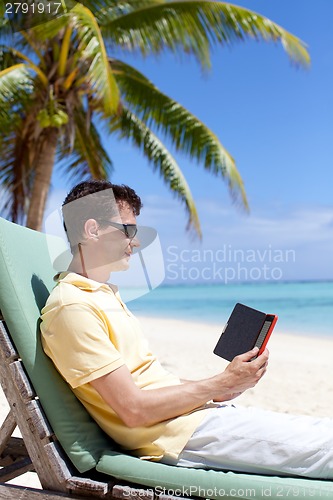 Image of man reading