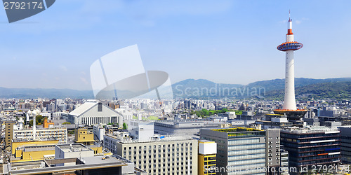 Image of Kyoto, Japan skyline at Kyoto Tower.