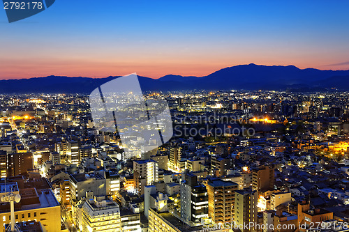 Image of Kyoto City night in Japan