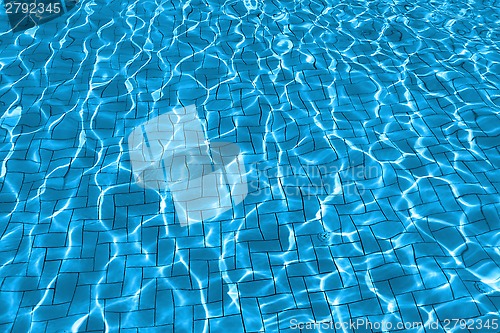 Image of Pool blue water background