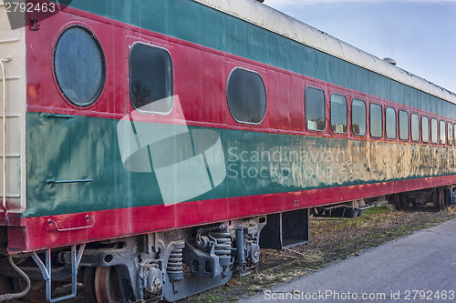 Image of vintage railroad passenger car