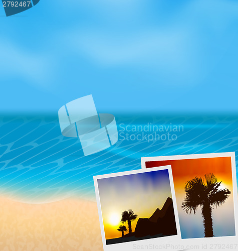 Image of Set vacation beautiful beach photographies 