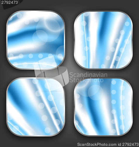 Image of Abstract wavy backgrounds with for the app icons