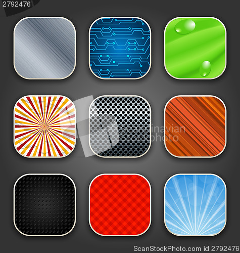 Image of Backgrounds with texture for the app icons