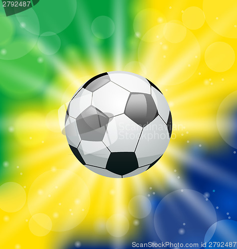 Image of Background with soccer ball, for Brazil 2014