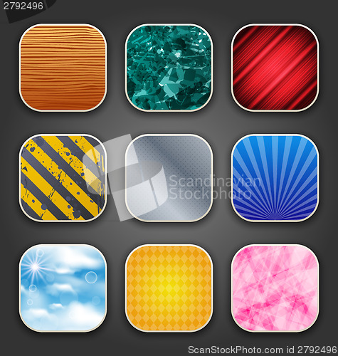 Image of Backgrounds with texture for the app icons