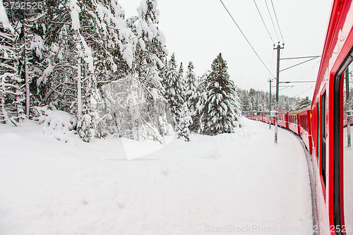 Image of Train in the snow