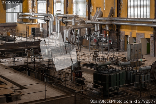 Image of Electricity distribution hall in metal industry