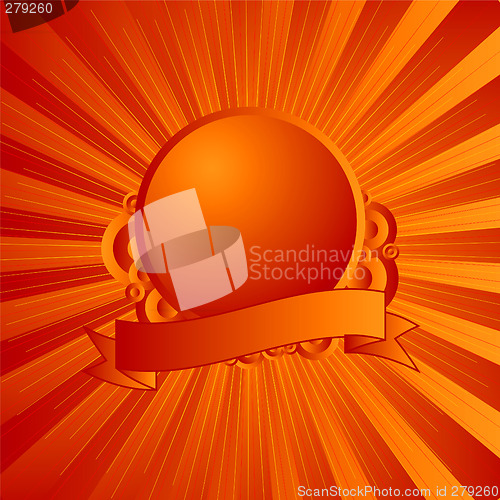 Image of modern shield orange