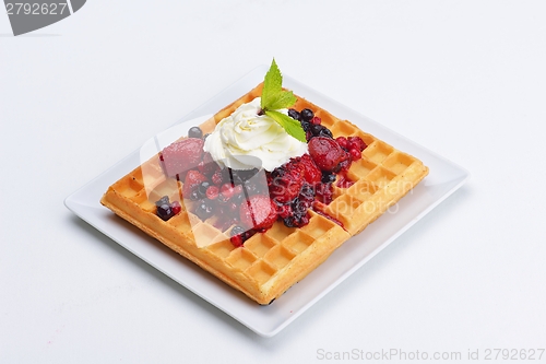 Image of fruit wafel