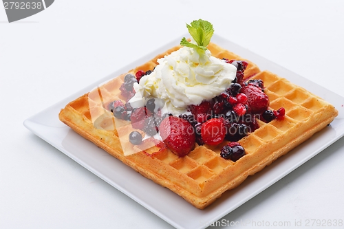 Image of fruit wafel