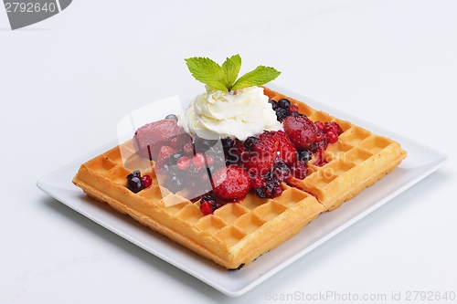 Image of fruit wafel