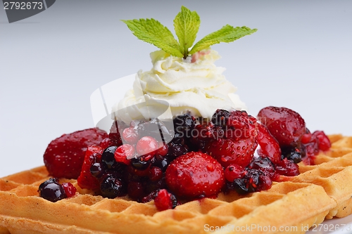 Image of fruit wafel