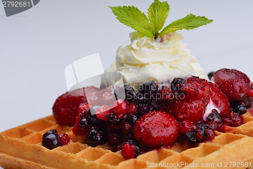 Image of fruit wafel