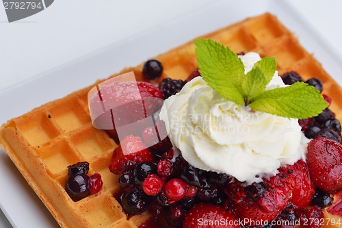 Image of fruit wafel