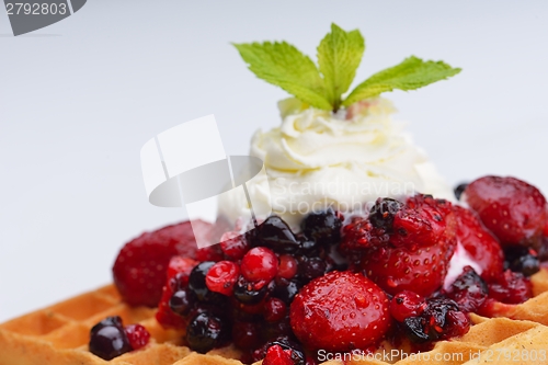 Image of fruit wafel