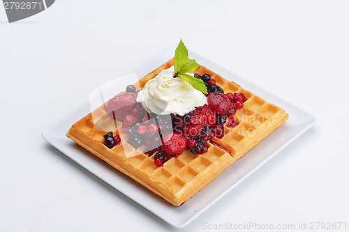 Image of fruit wafel