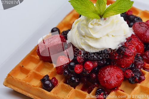 Image of fruit wafel