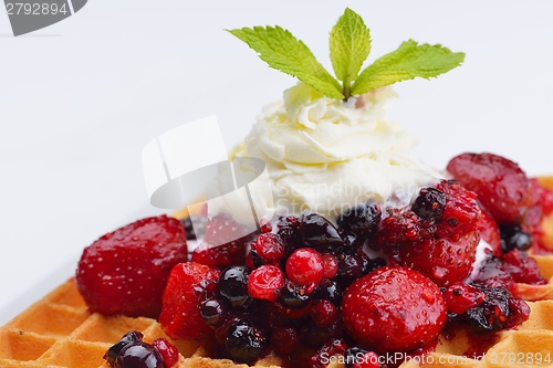 Image of fruit wafel