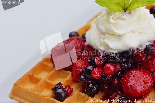 Image of fruit wafel