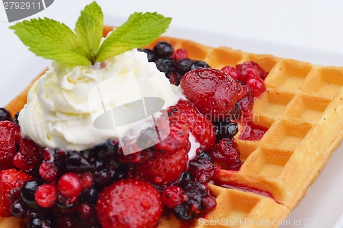 Image of fruit wafel