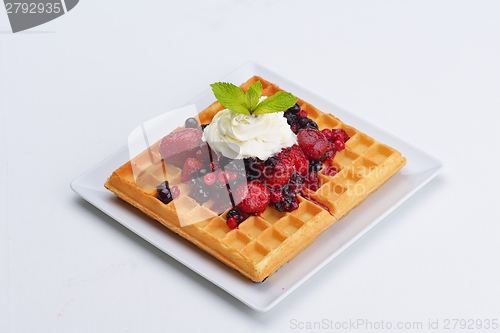 Image of fruit wafel