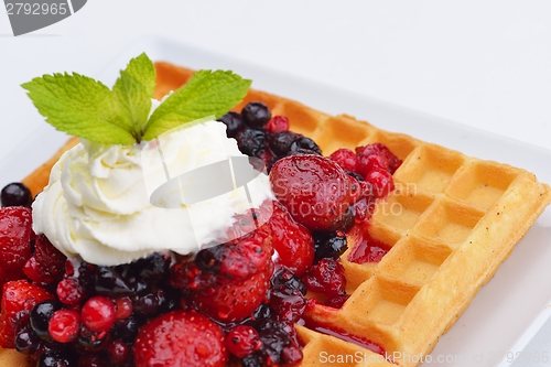 Image of fruit wafel