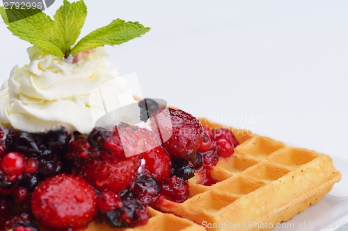 Image of fruit wafel