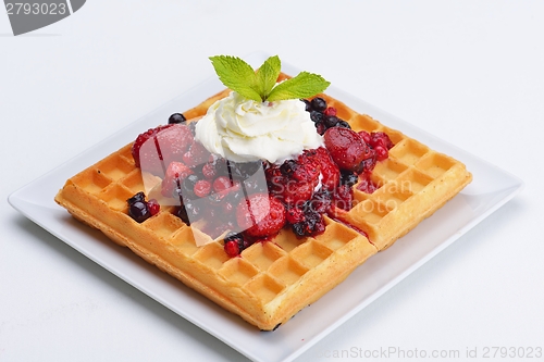 Image of fruit wafel