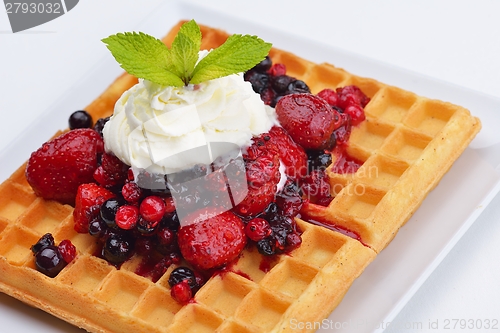 Image of fruit wafel