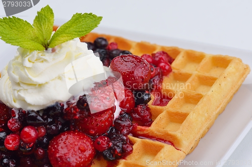 Image of fruit wafel