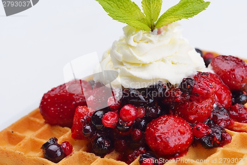 Image of fruit wafel