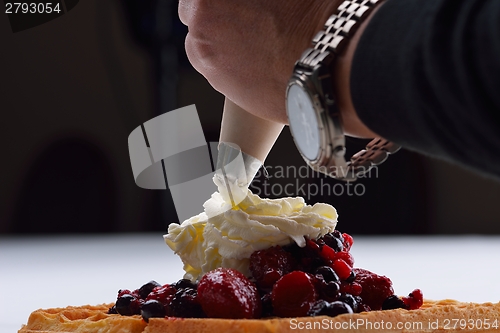 Image of fruit wafel