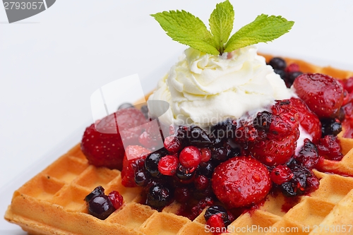 Image of fruit wafel