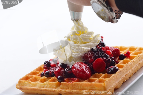 Image of fruit wafel