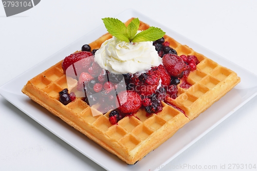 Image of fruit wafel