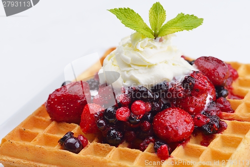 Image of fruit wafel