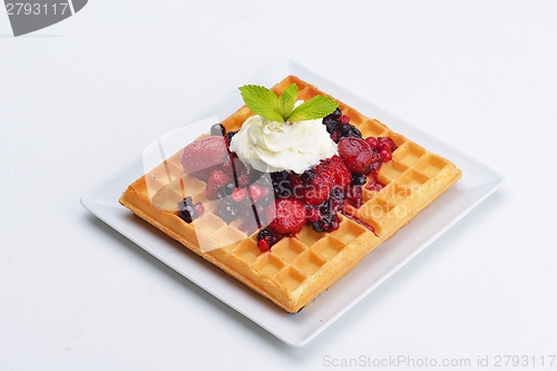 Image of fruit wafel