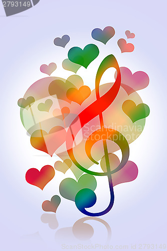 Image of Love hearts music