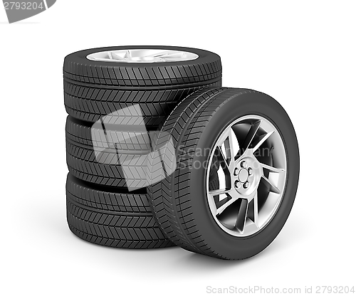 Image of Car wheels