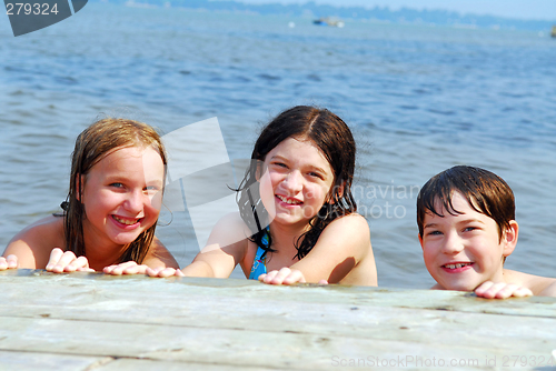 Image of Children in a lake