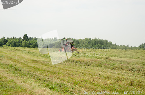 Image of field work equipment tractor hay shaker work 