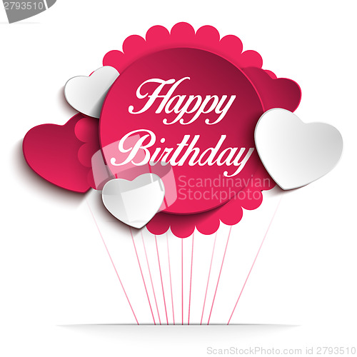 Image of Happy Birthday Colorful Background Card