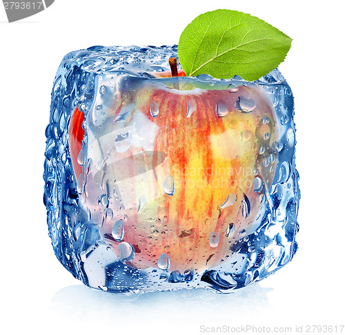 Image of Frozen red apple