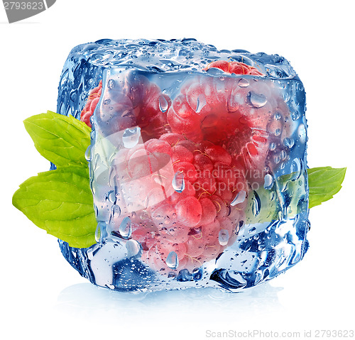 Image of Frozen raspberries