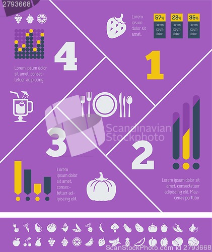 Image of Food Infographic Template.